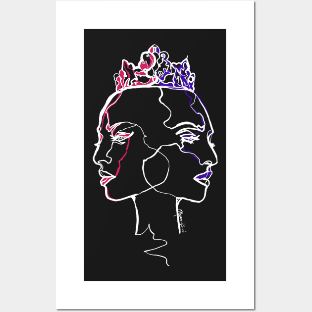 Single Line - Gemini (White) Wall Art by MaxencePierrard